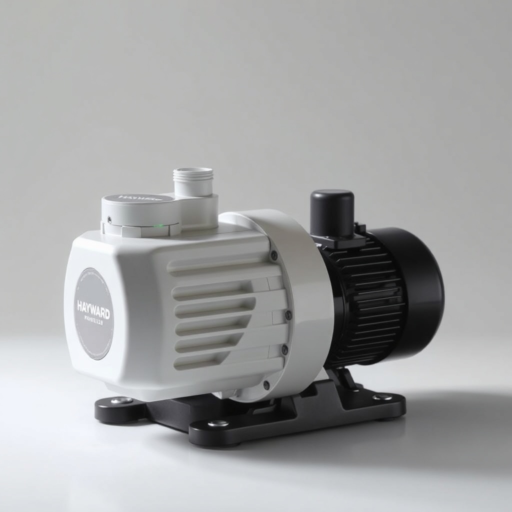 Bir Hayward PowerFlo LX pompasının filtre sepeti temizlenirken su akışının gösterildiği ak