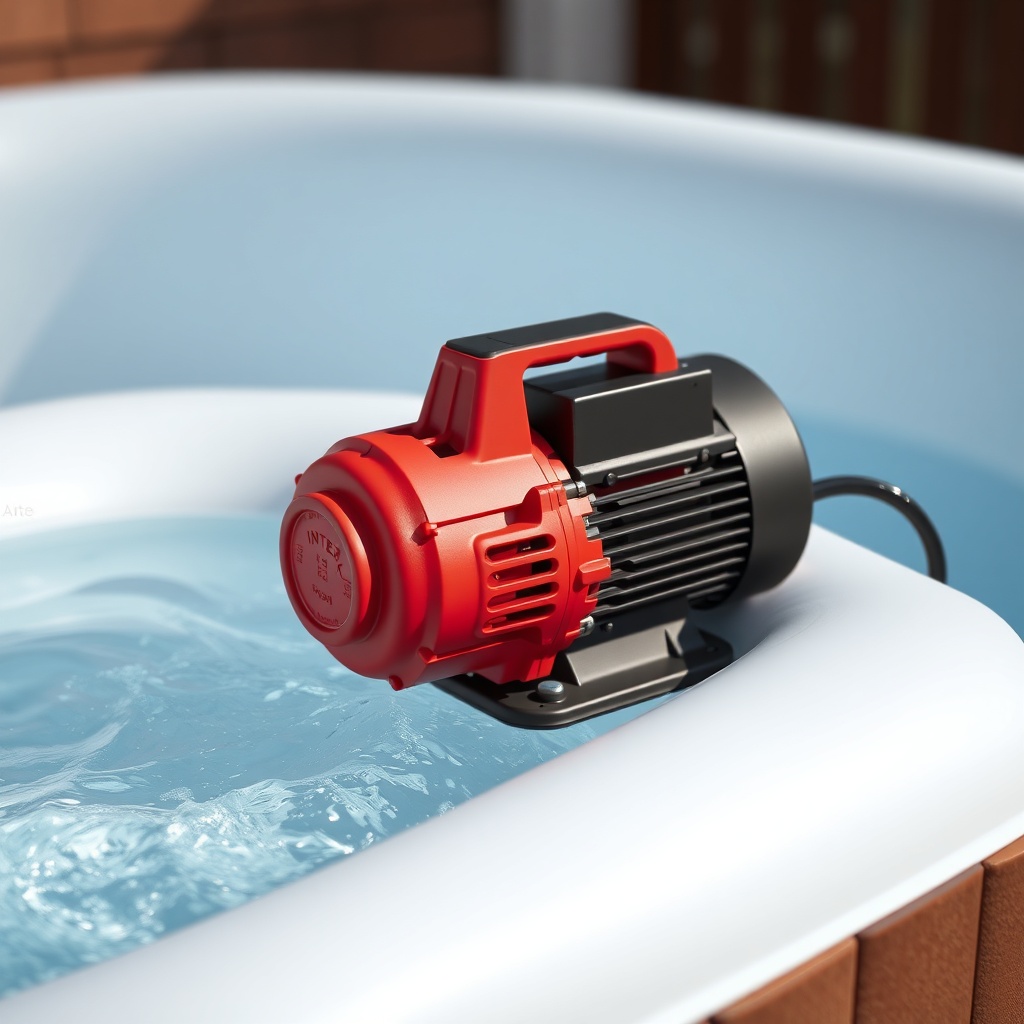 <clean photorealistic photo of Intex 28620EG pompa çalışırken